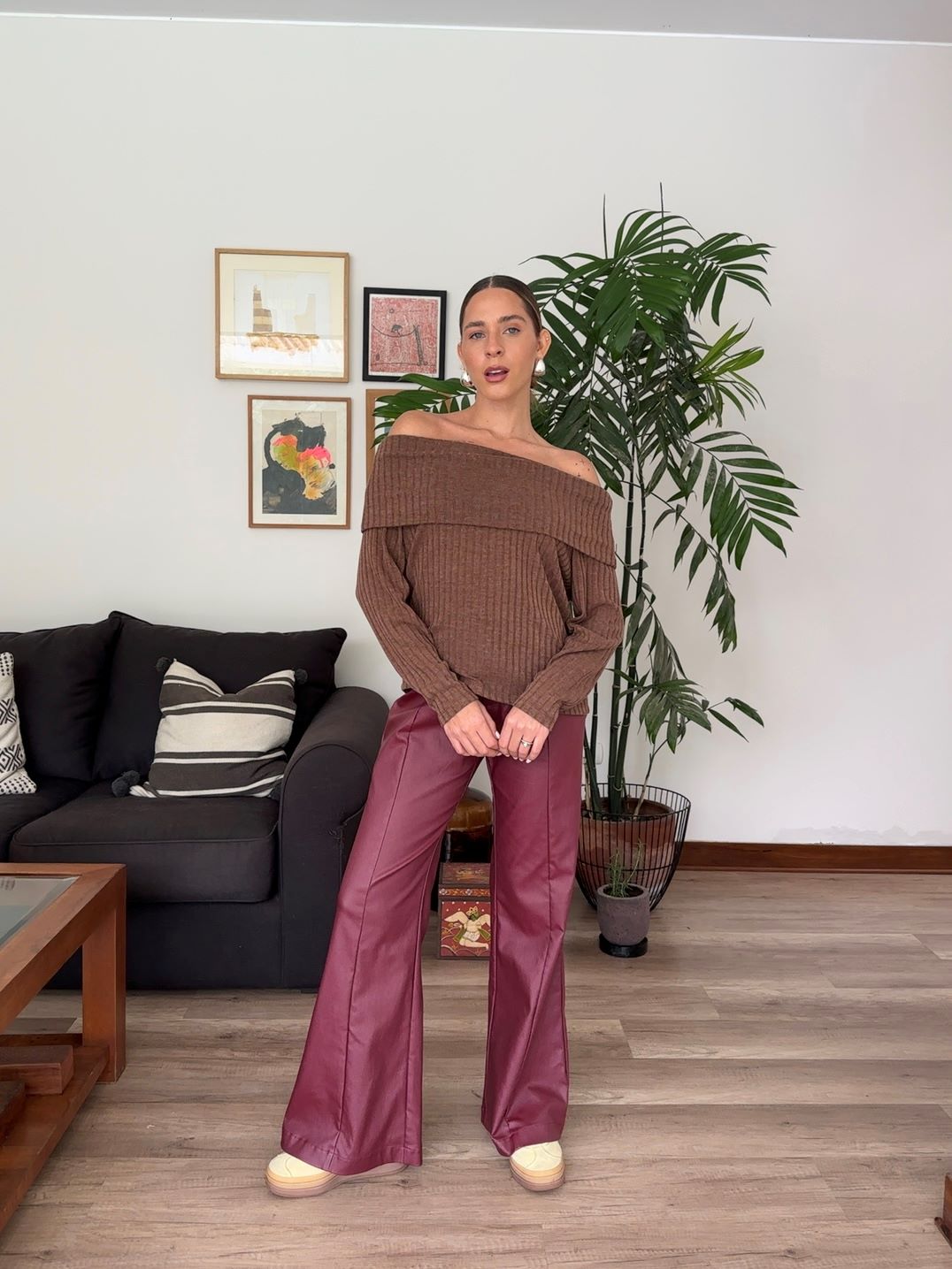 Pantalón Bell cuerina