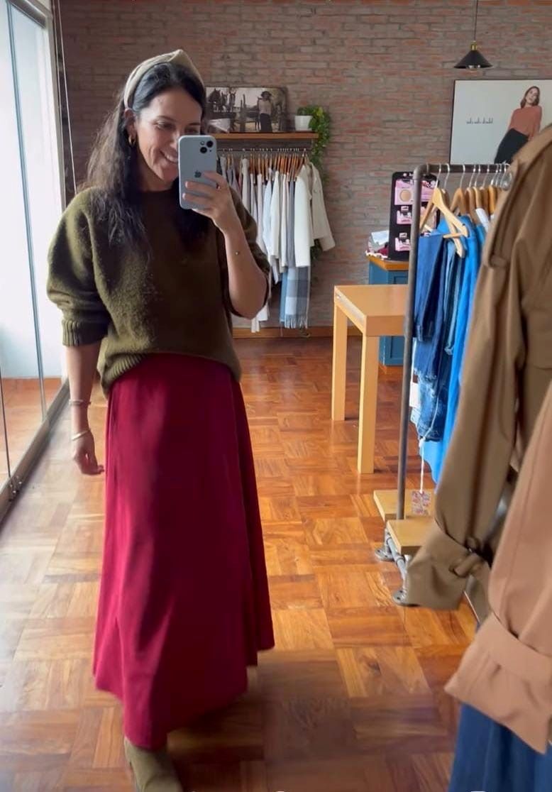 Falda Carlota suede