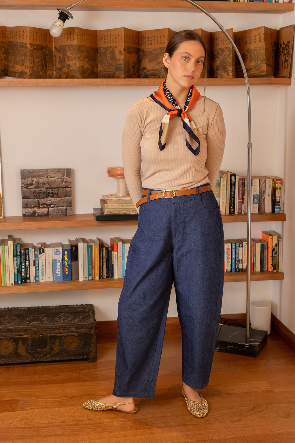Pantalón Barrel denim