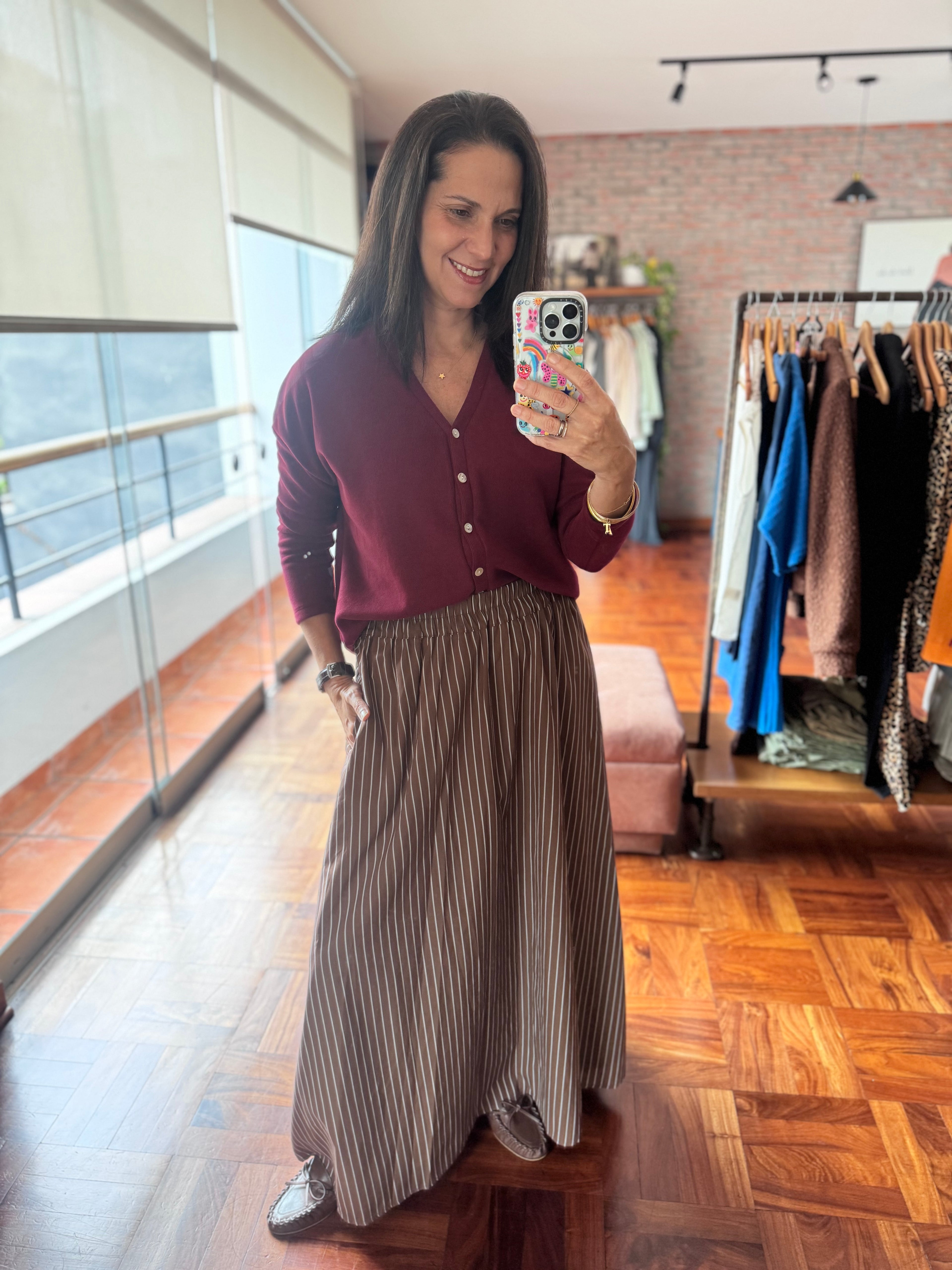 Falda Viena rayas