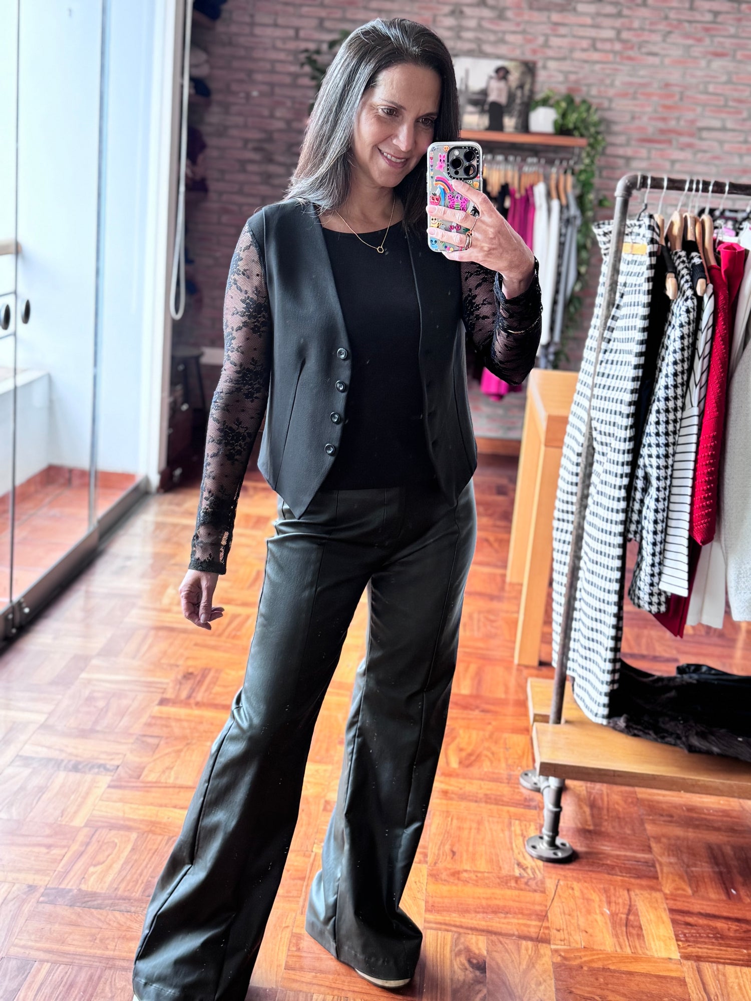 Pantalón Bell cuerina