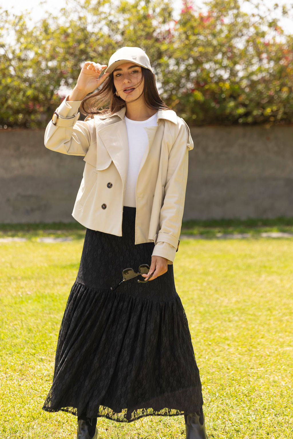 Falda Petal encaje