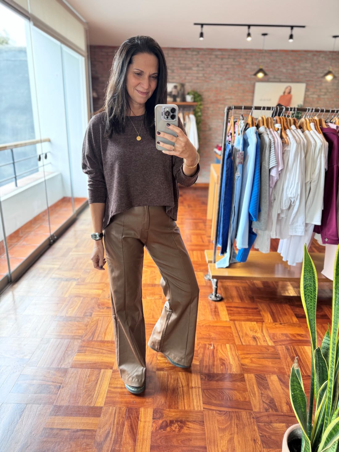 Pantalón Bell cuerina