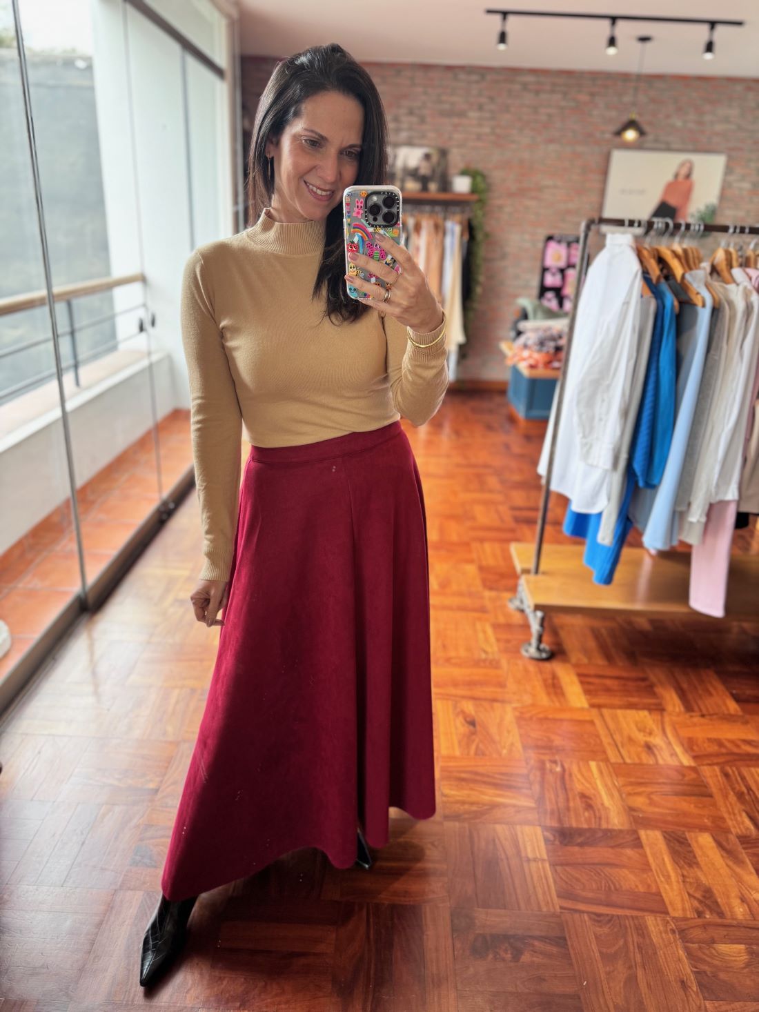 Falda Carlota suede