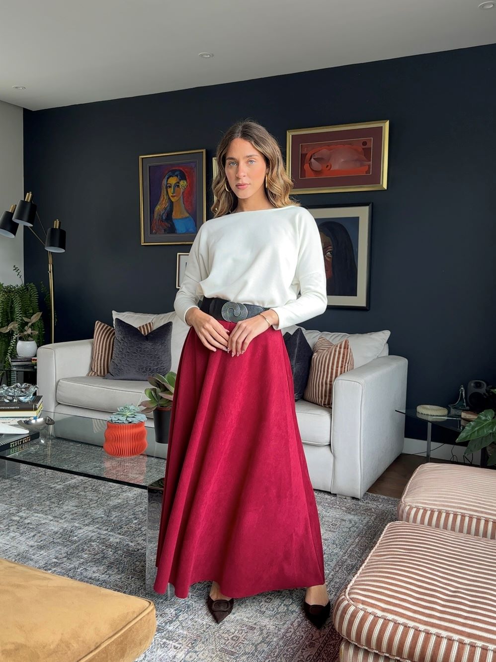 Falda Carlota suede