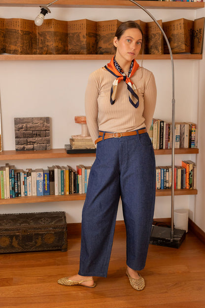 Pantalón Barrel denim