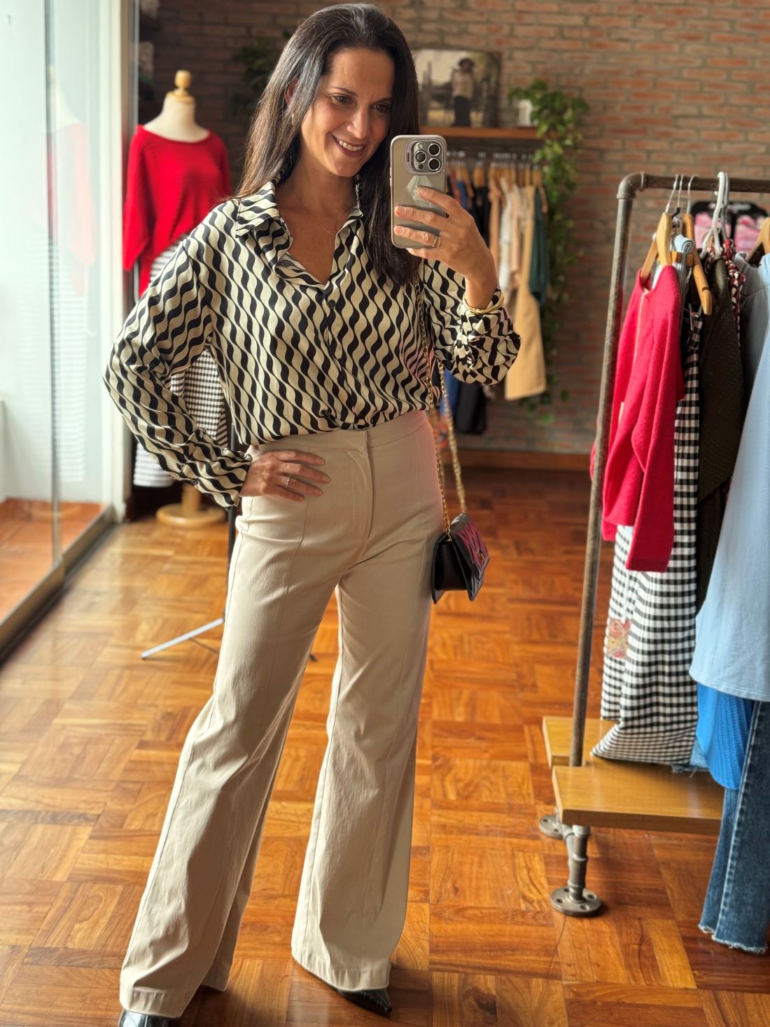 Blusa Sarela satín