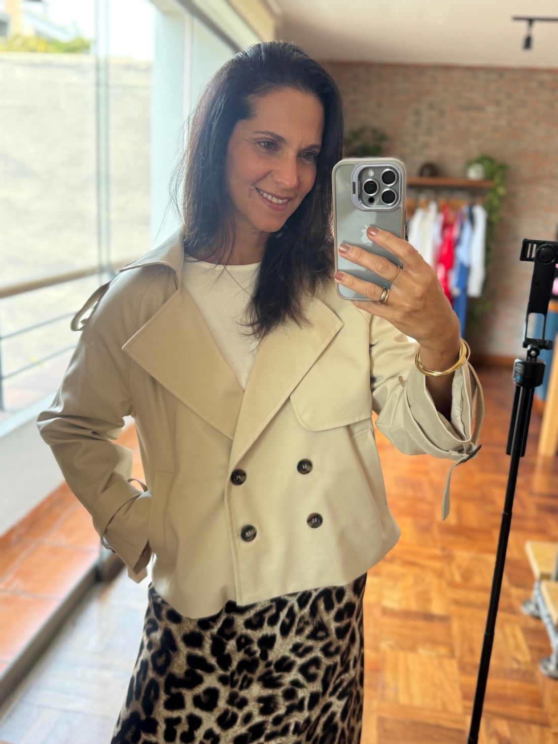 Saco Trench corto