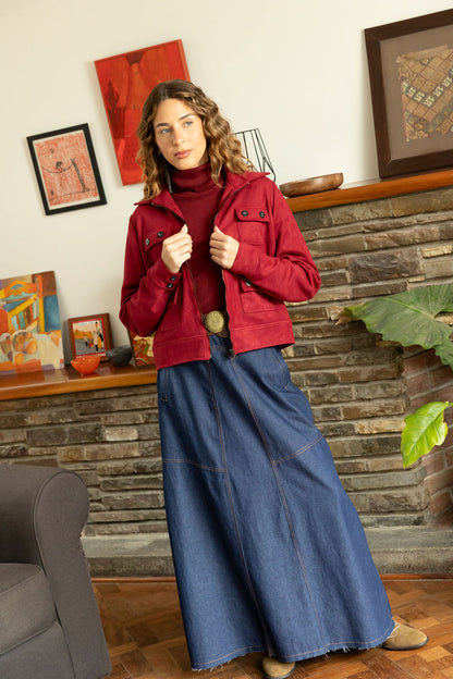 Falda West denim